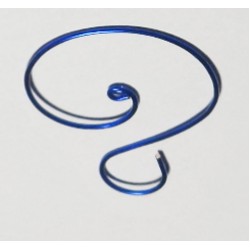 Blue Wire 2 Inch Heavy Ornament Hooks - Set of 12