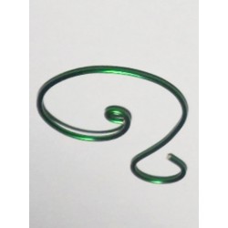 Green Wire 2 Inch Heavy Ornament Hooks - Set of 12