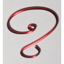 Red Wire 2 Inch Heavy Ornament Hooks - Set of 12