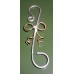 Silver Wire Bow on Brass Ornament Hook 3 inch-Set of 8 Silver Wire Bow on Brass Ornament Hook 3 inch-Set of 8