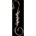 Swarovski Glass Bead Fancy Ornament Hooks-Set of Six