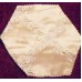 Christmas Tree Skirt Rose Gold Embroidered Silk with Angels-48
